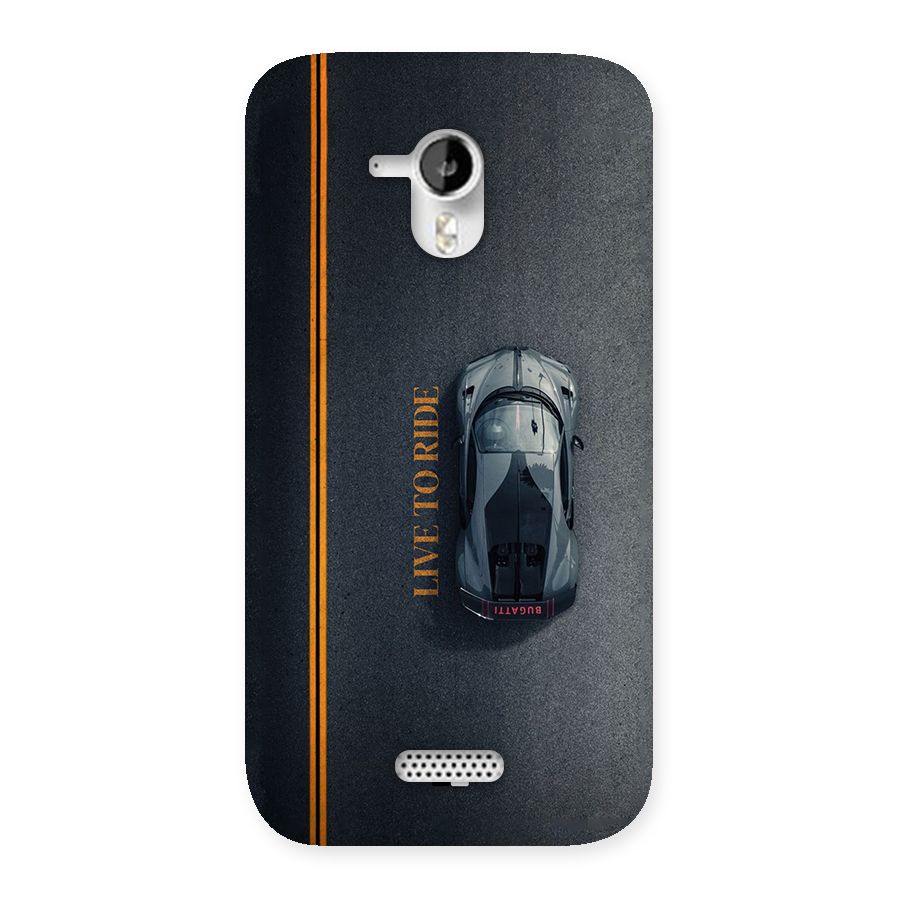 Live To Ride Back Case for Canvas HD A116