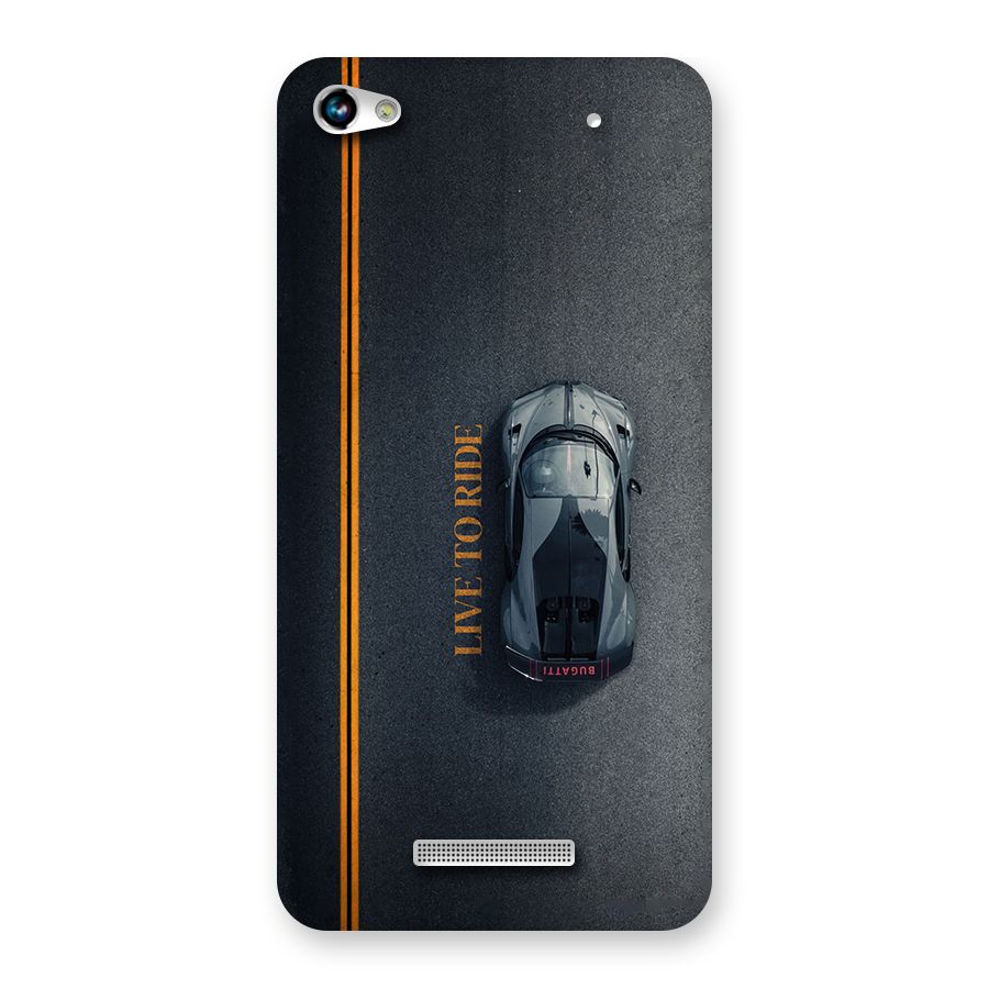 Live To Ride Back Case for Canvas Hue 2 A316