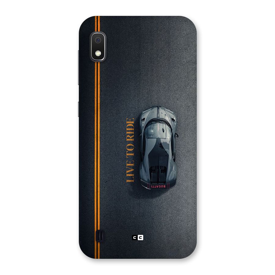 Live To Ride Back Case for Galaxy A10