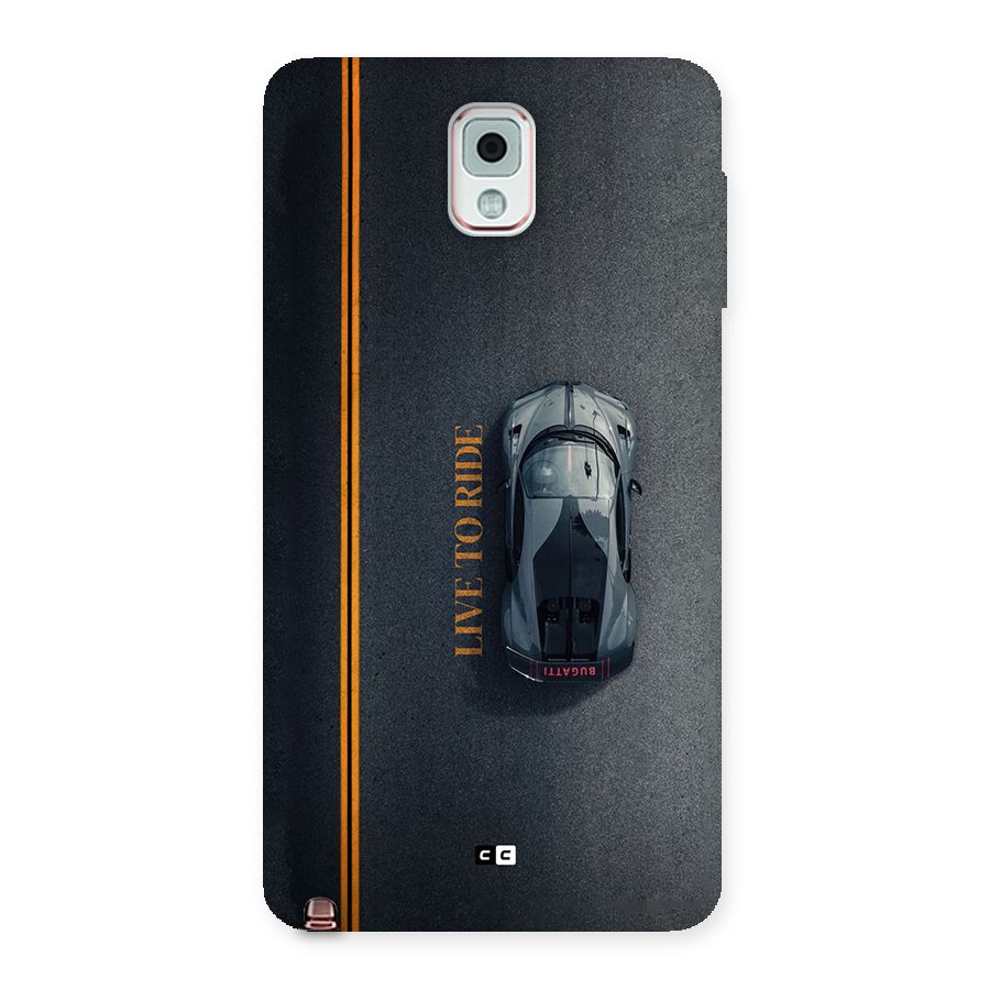 Live To Ride Back Case for Galaxy Note 3
