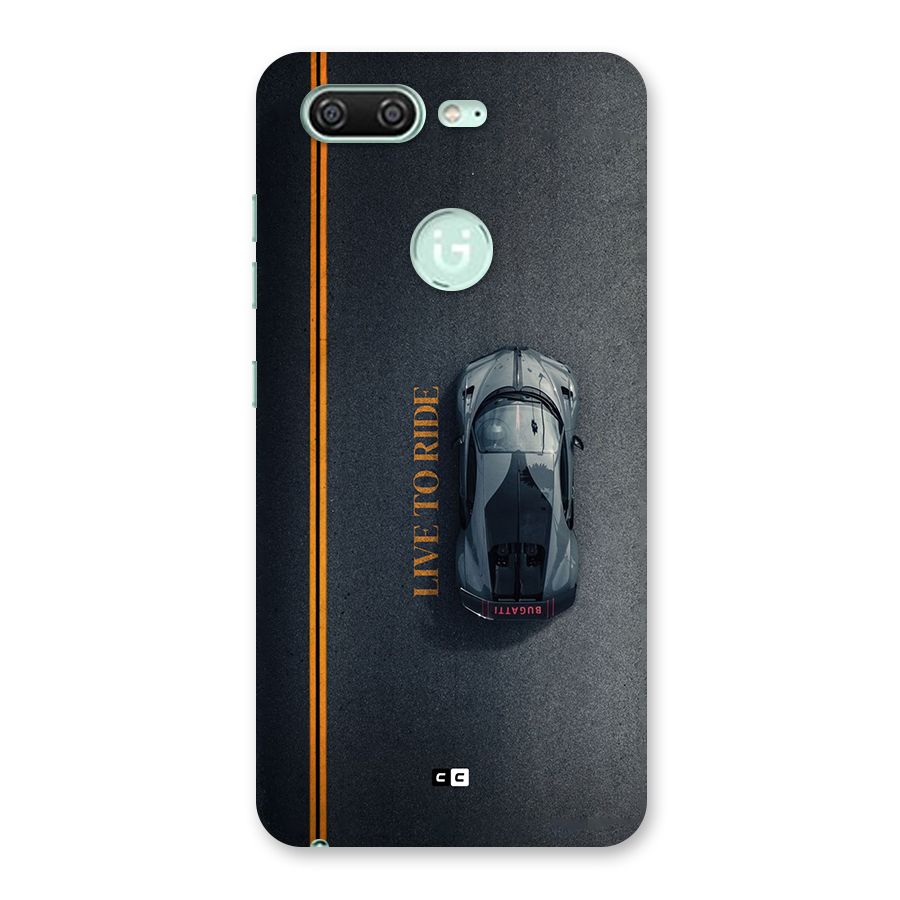 Live To Ride Back Case for Gionee S10