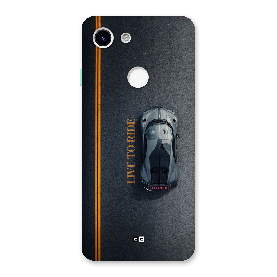 Live To Ride Back Case for Google Pixel 3