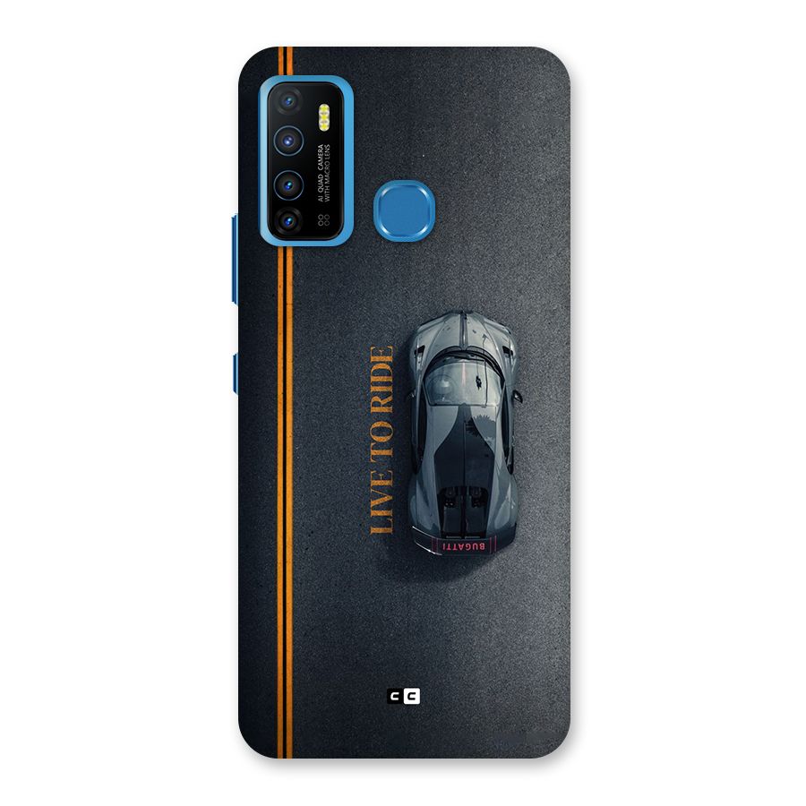 Live To Ride Back Case for Infinix Hot 9