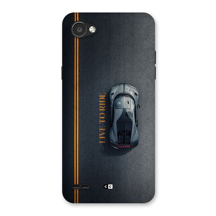 Live To Ride Back Case for LG Q6