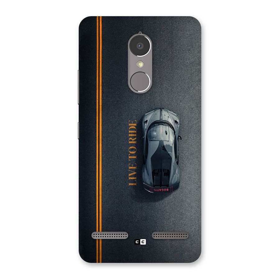 Live To Ride Back Case for Lenovo K6