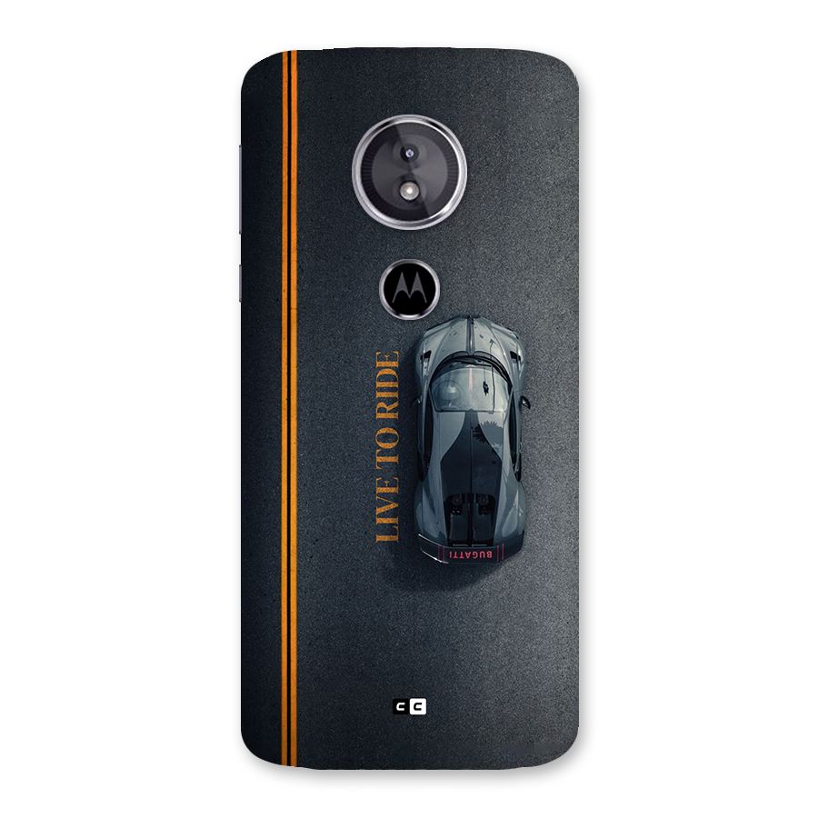 Live To Ride Back Case for Moto E5