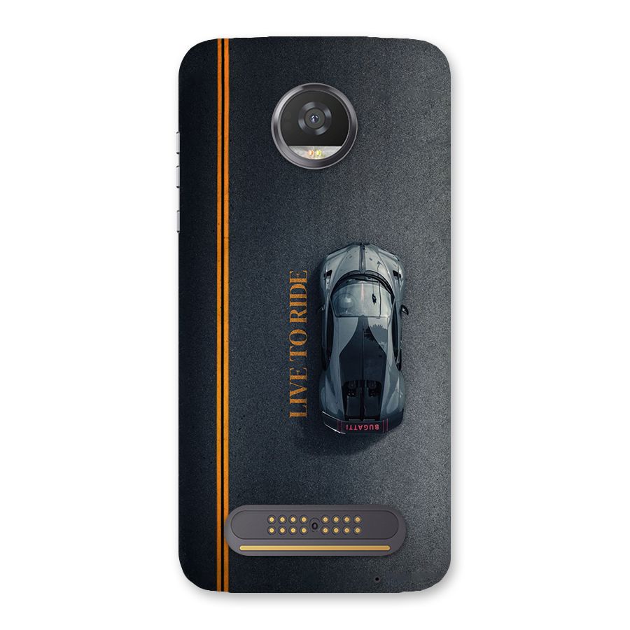 Live To Ride Back Case for Moto Z2 Play
