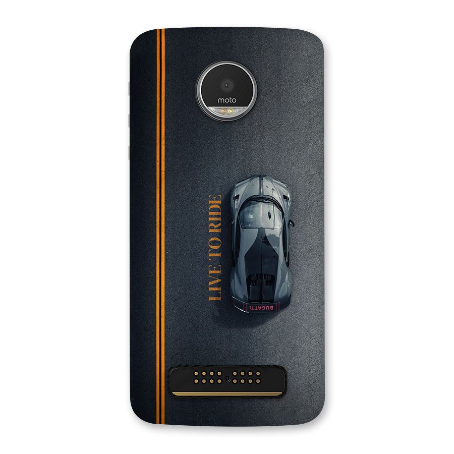 Live To Ride Back Case for Moto Z Play