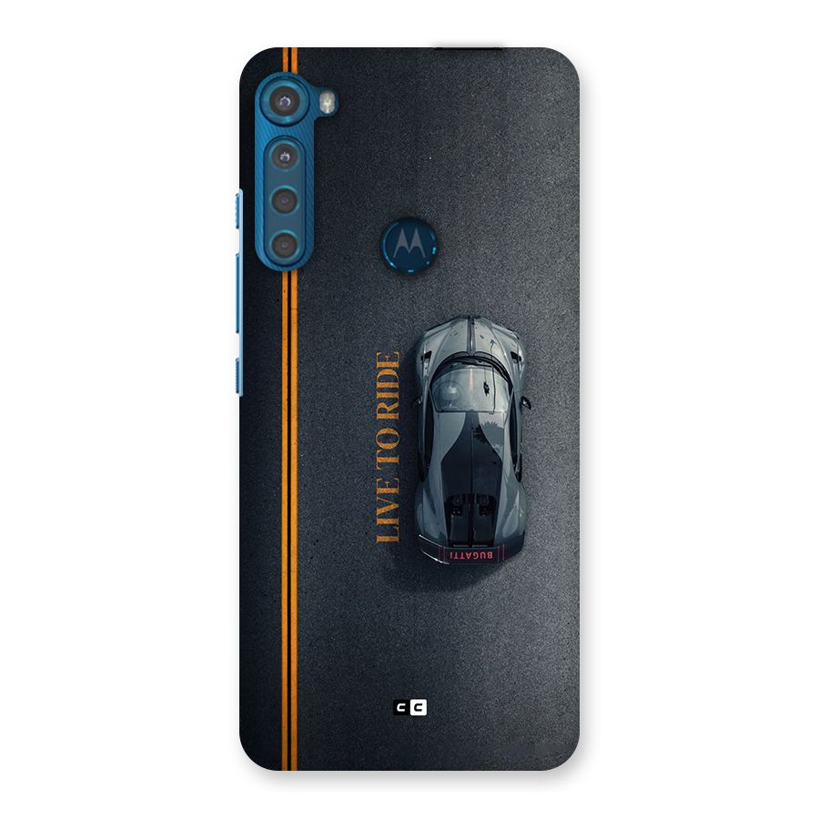 Live To Ride Back Case for Motorola One Fusion Plus