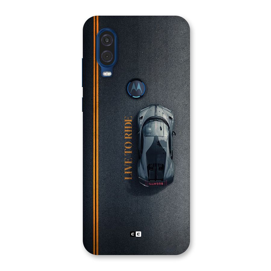 Live To Ride Back Case for Motorola One Vision