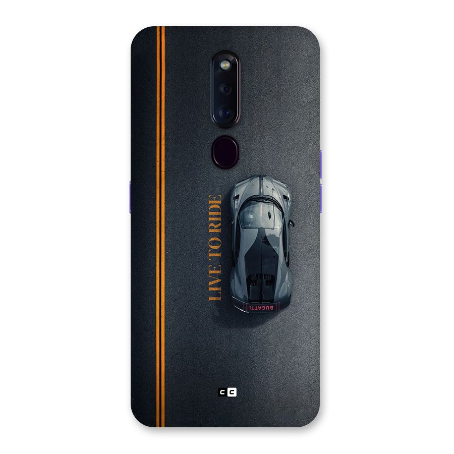 Live To Ride Back Case for Oppo F11 Pro