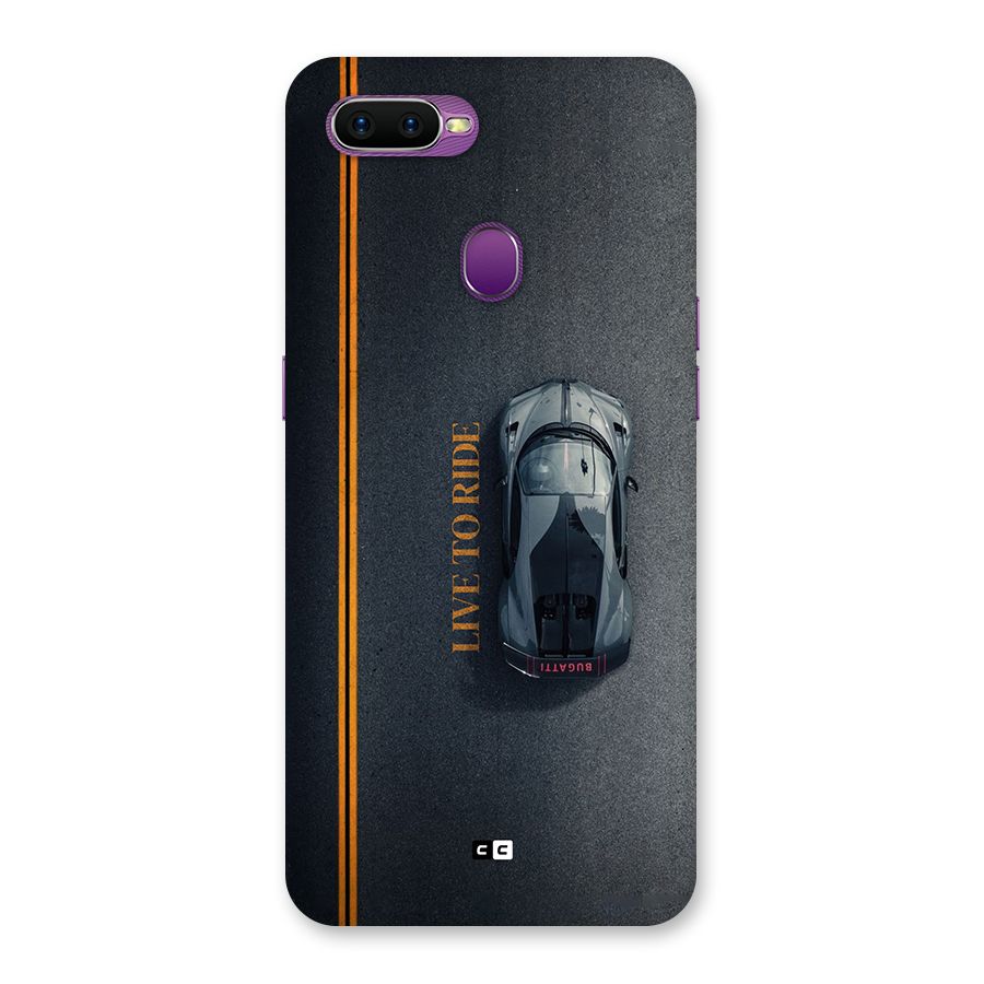 Live To Ride Back Case for Oppo F9