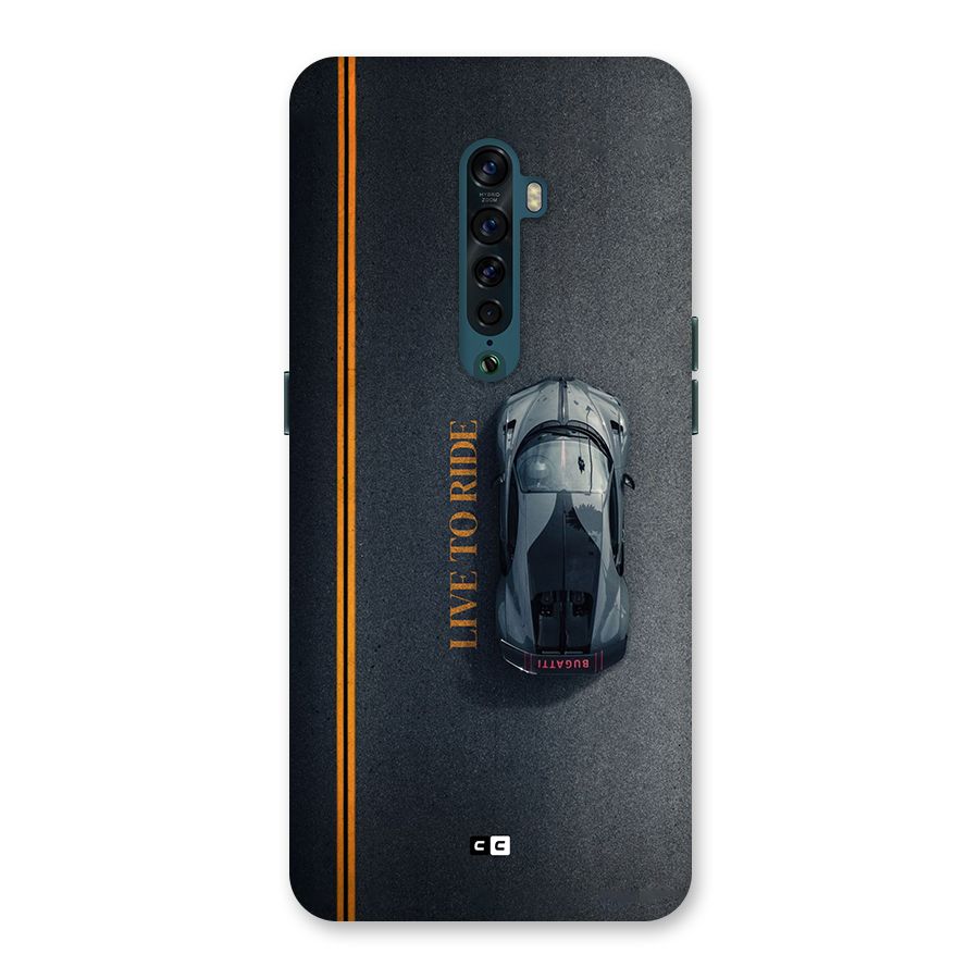 Live To Ride Back Case for Oppo Reno2