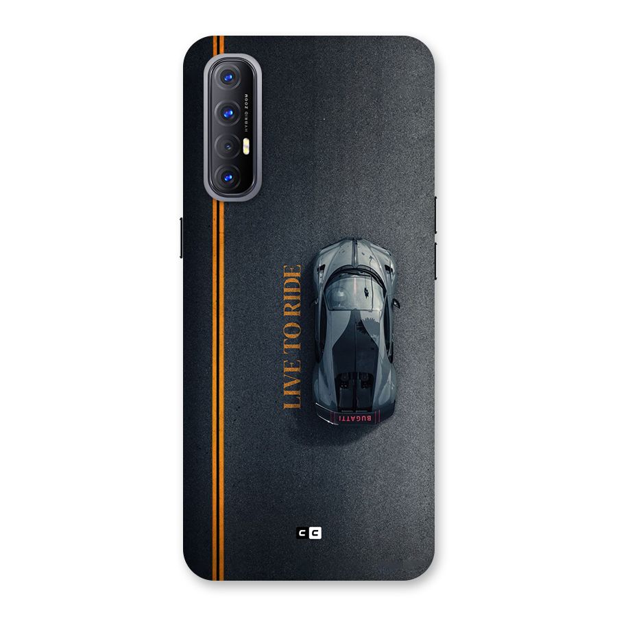 Live To Ride Back Case for Oppo Reno3 Pro