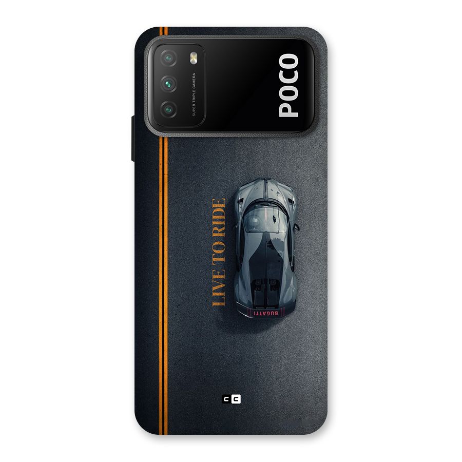 Live To Ride Back Case for Poco M3