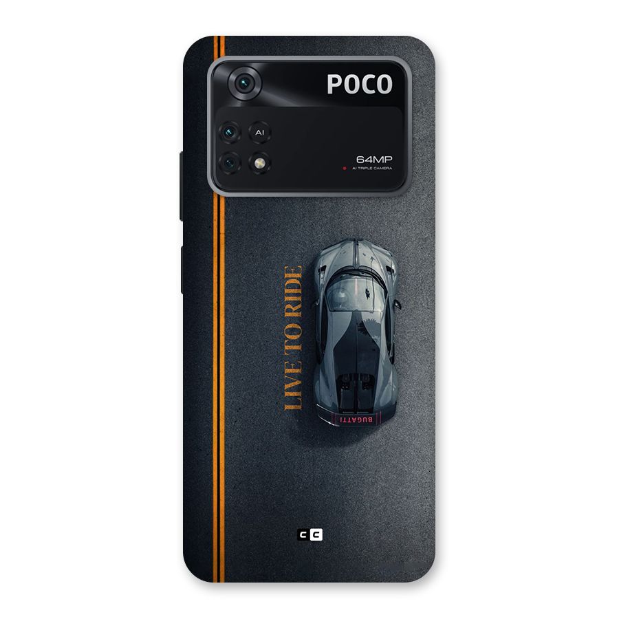 Live To Ride Back Case for Poco M4 Pro 4G