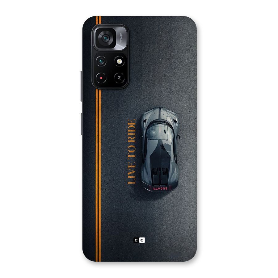 Live To Ride Back Case for Poco M4 Pro 5G