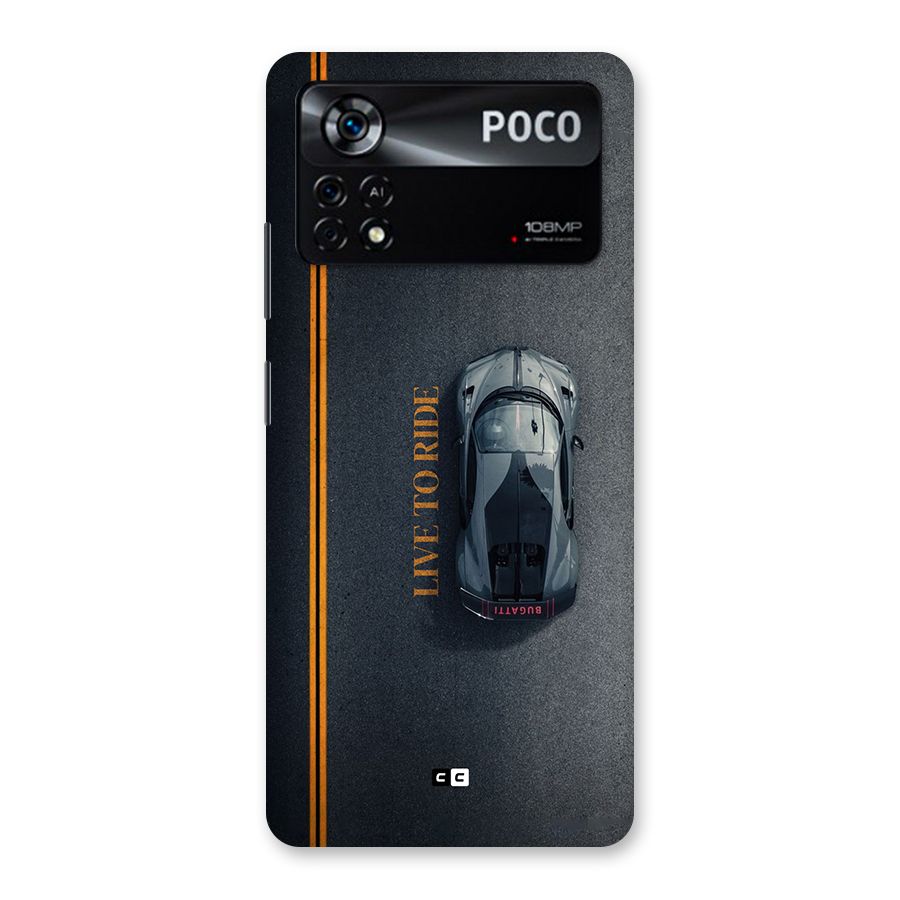 Live To Ride Back Case for Poco X4 Pro 5G