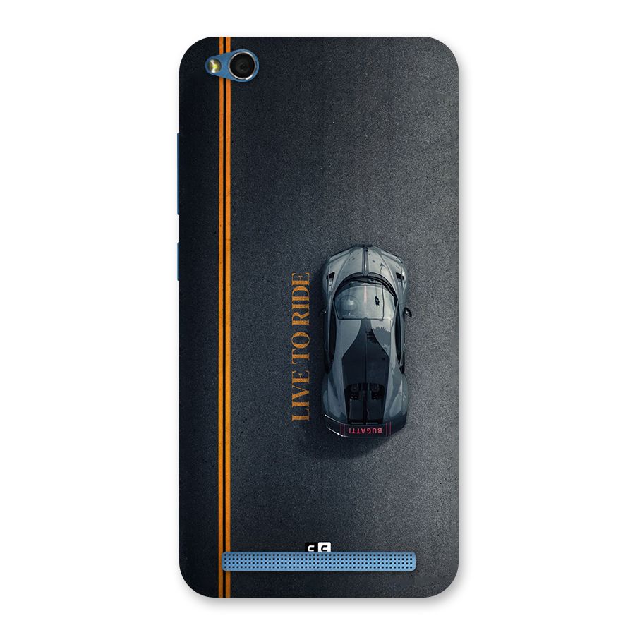 Live To Ride Back Case for Redmi 5A