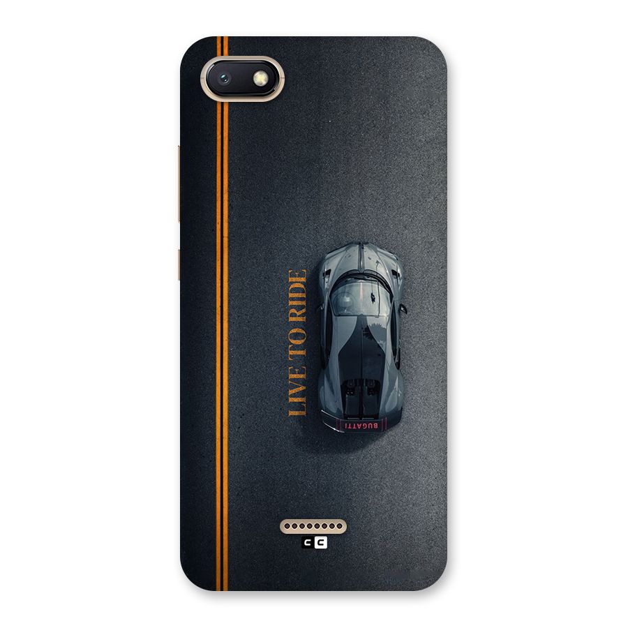 Live To Ride Back Case for Redmi 6A
