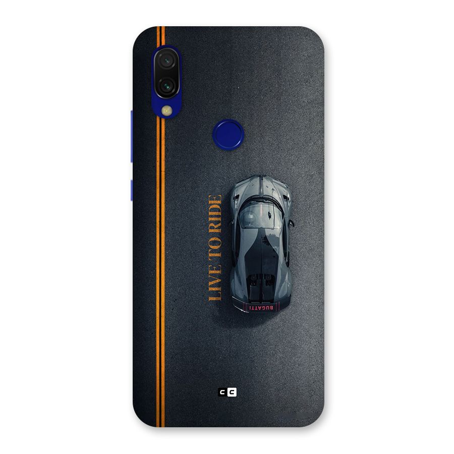 Live To Ride Back Case for Redmi 7