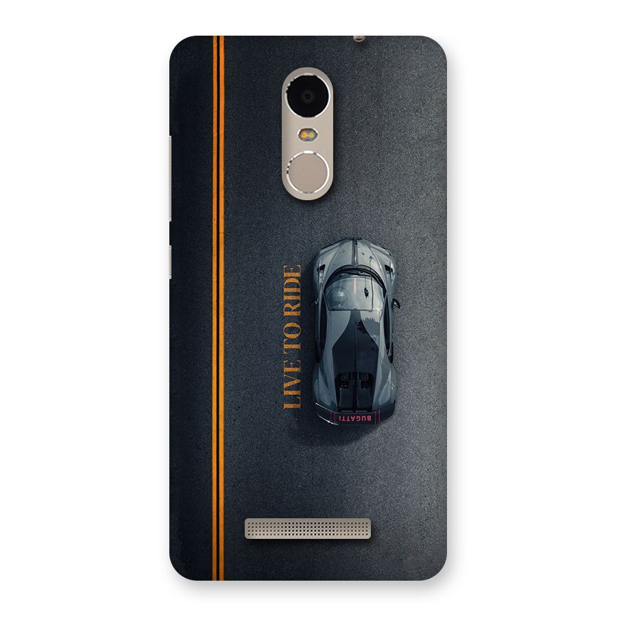 Live To Ride Back Case for Redmi Note 3