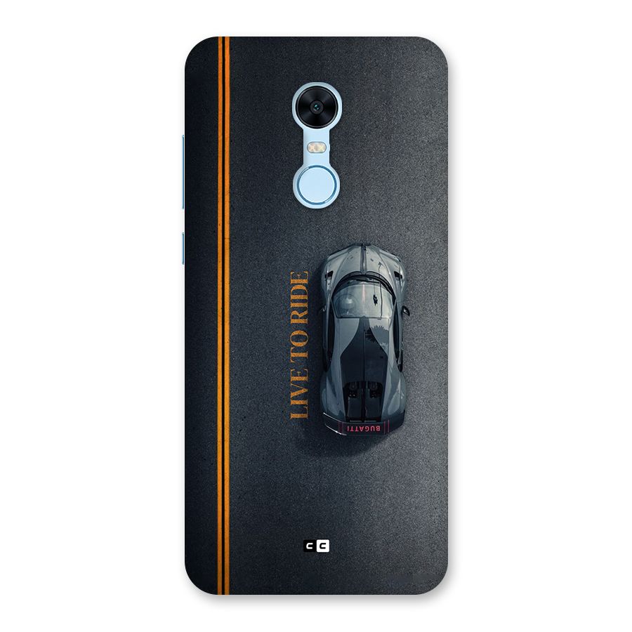Live To Ride Back Case for Redmi Note 5