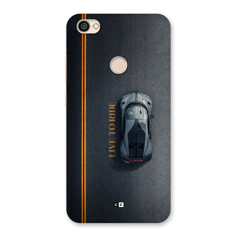 Live To Ride Back Case for Redmi Y1 2017