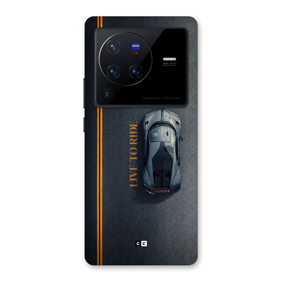 Live To Ride Back Case for Vivo X80 Pro