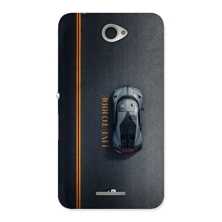 Live To Ride Back Case for Xperia E4