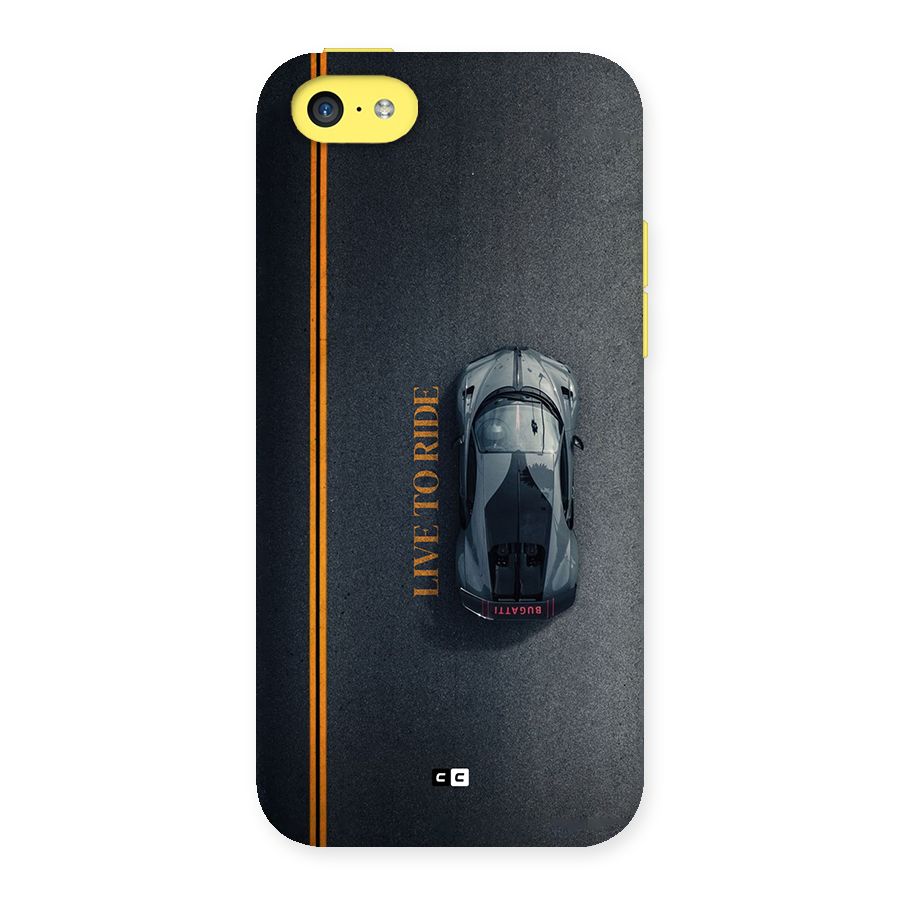 Live To Ride Back Case for iPhone 5C