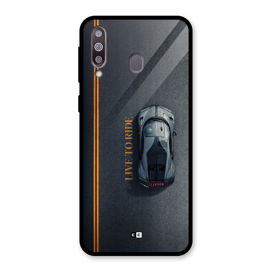 Live To Ride Glass Back Case for Galaxy M30