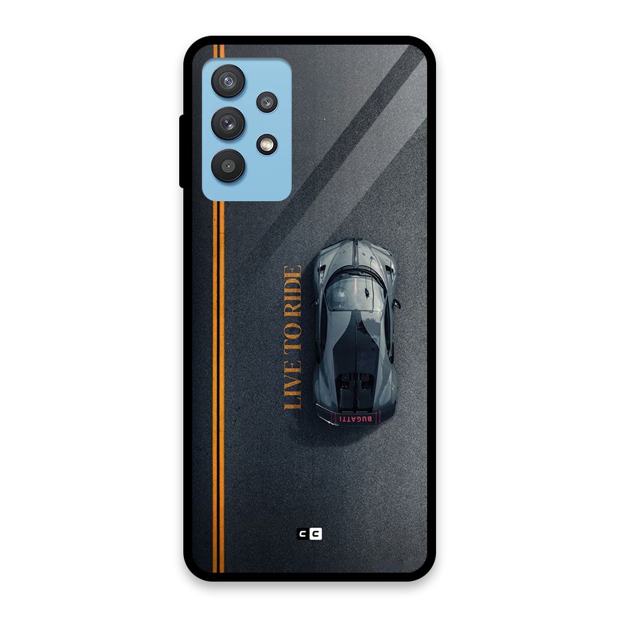 Live To Ride Glass Back Case for Galaxy M32 5G