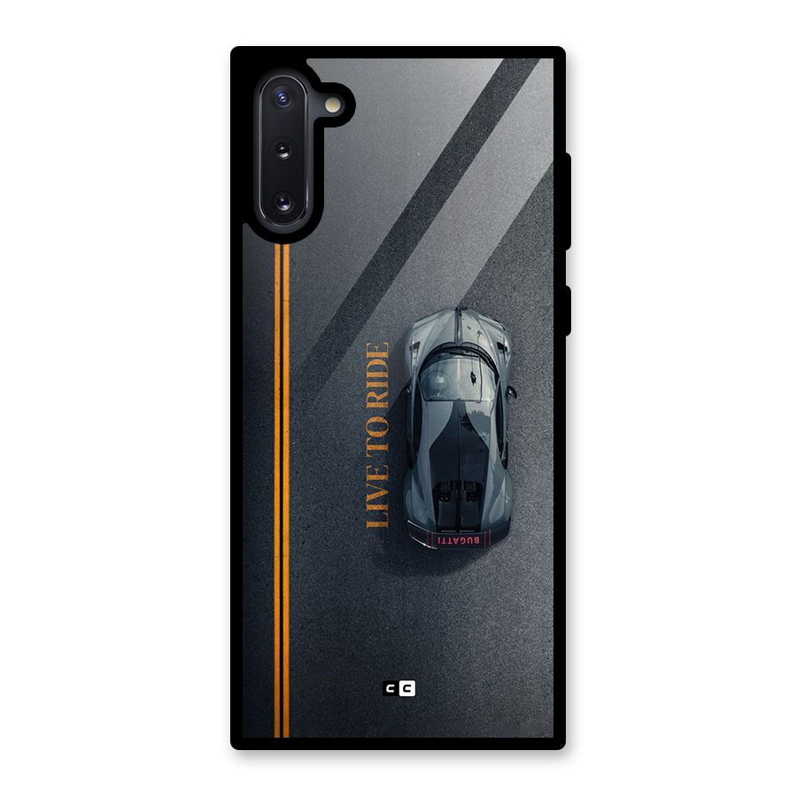 Live To Ride Glass Back Case for Galaxy Note 10