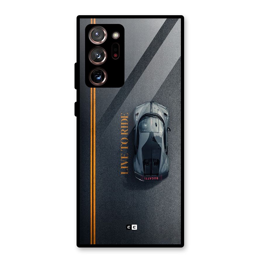 Live To Ride Glass Back Case for Galaxy Note 20 Ultra