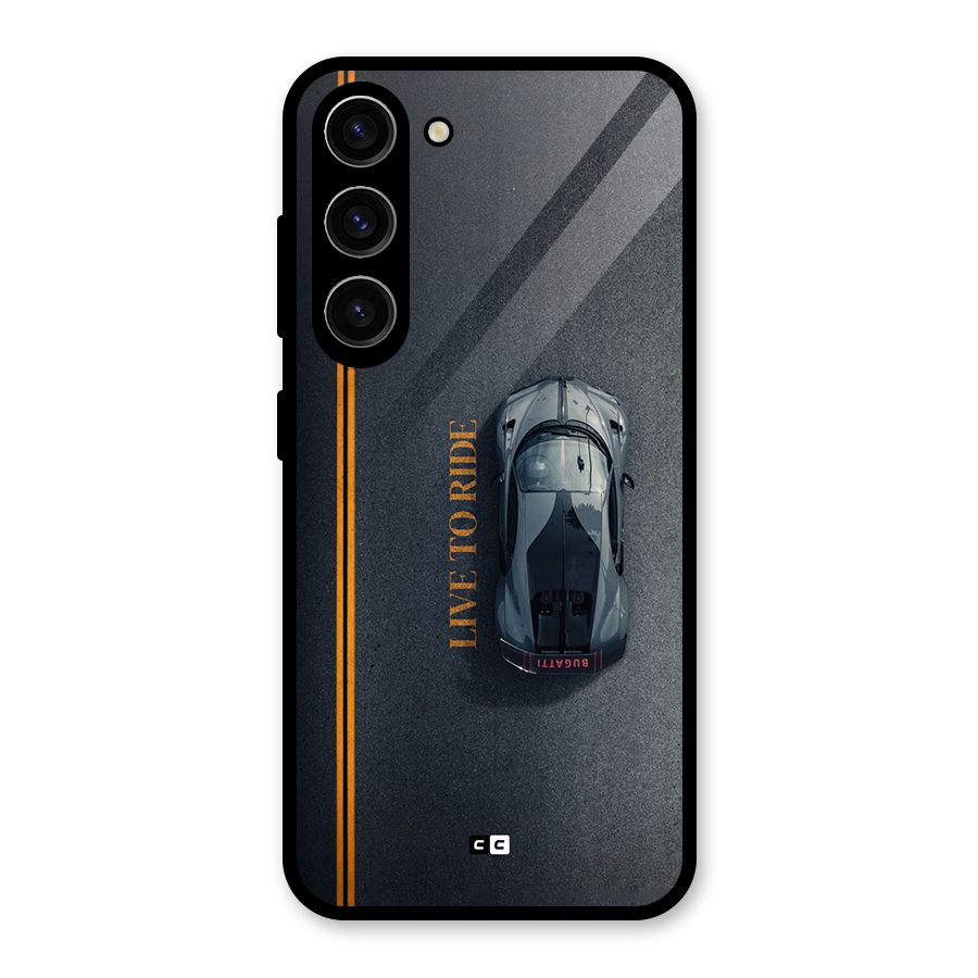 Live To Ride Glass Back Case for Galaxy S23