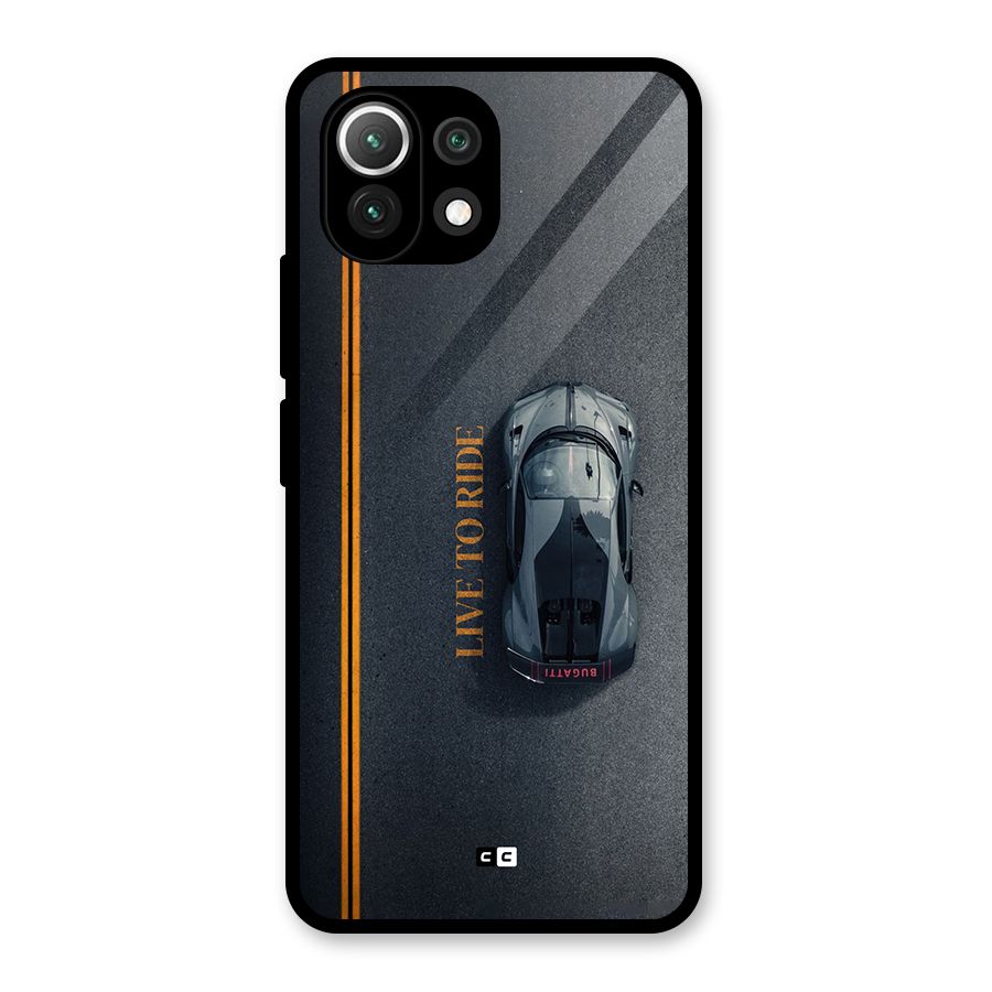 Live To Ride Glass Back Case for Mi 11 Lite