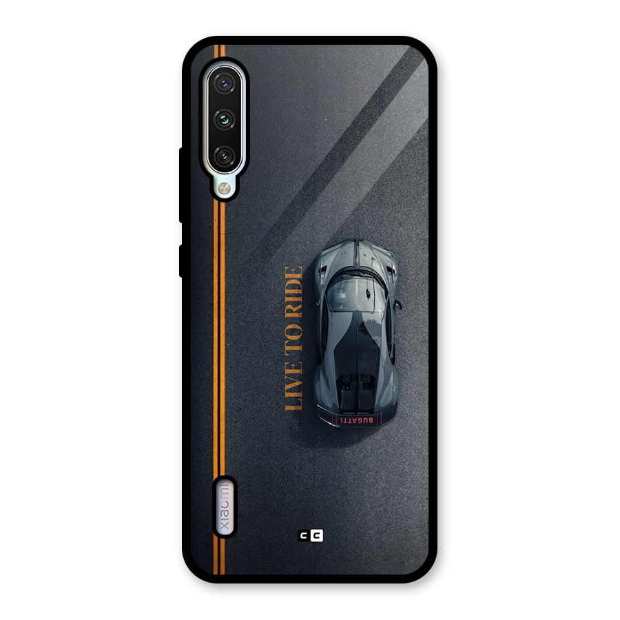 Live To Ride Glass Back Case for Mi A3