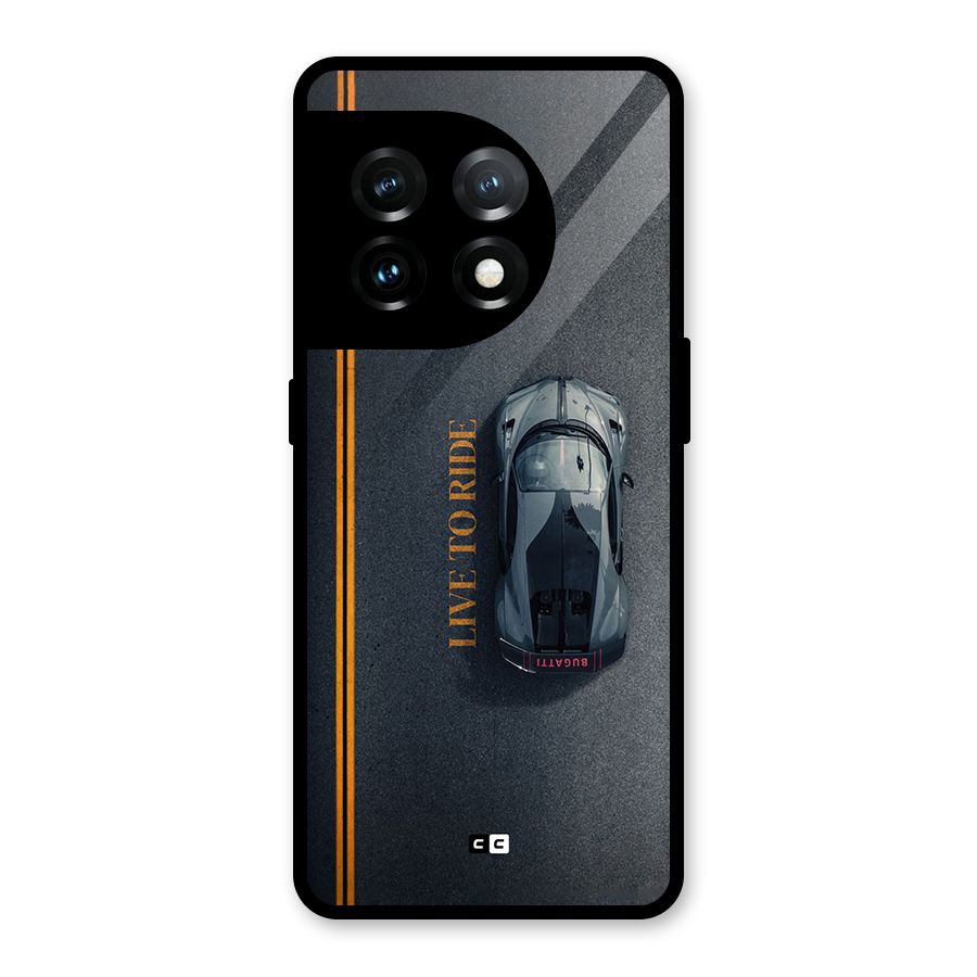 Live To Ride Glass Back Case for OnePlus 11