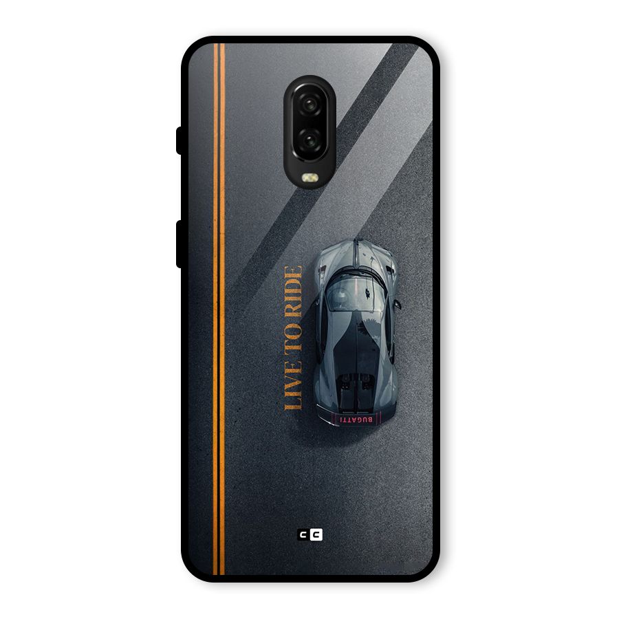 Live To Ride Glass Back Case for OnePlus 6T