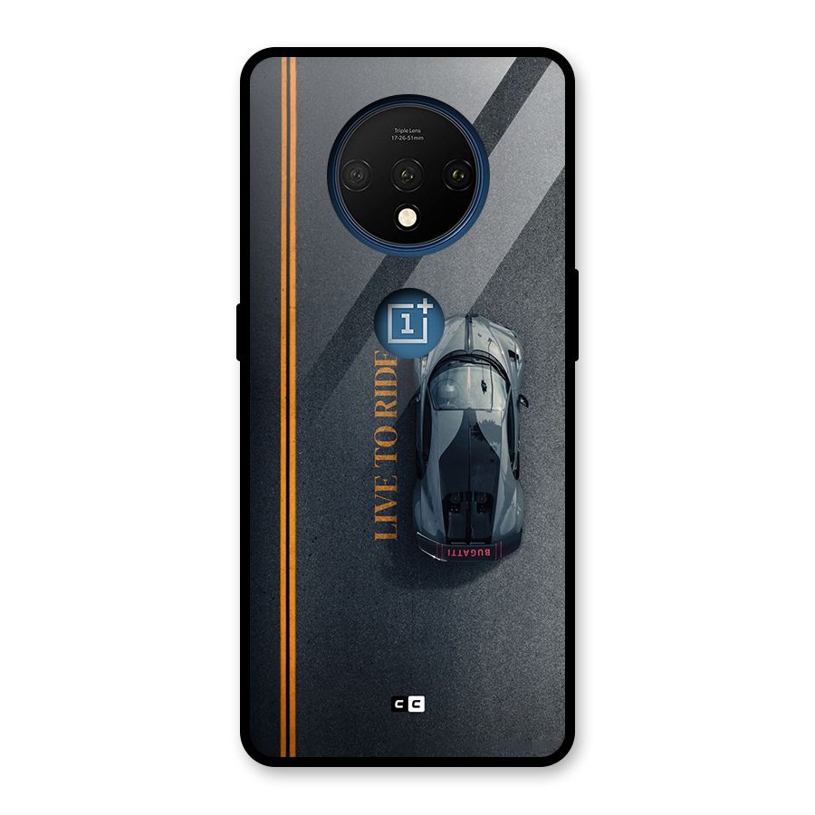 Live To Ride Glass Back Case for OnePlus 7T