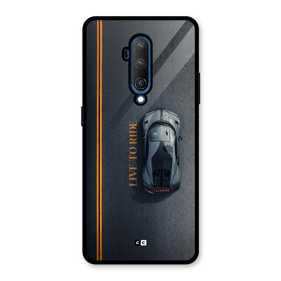Live To Ride Glass Back Case for OnePlus 7T Pro