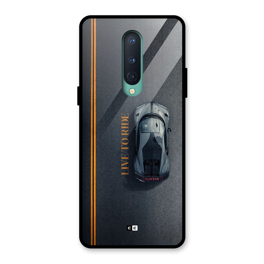Live To Ride Glass Back Case for OnePlus 8