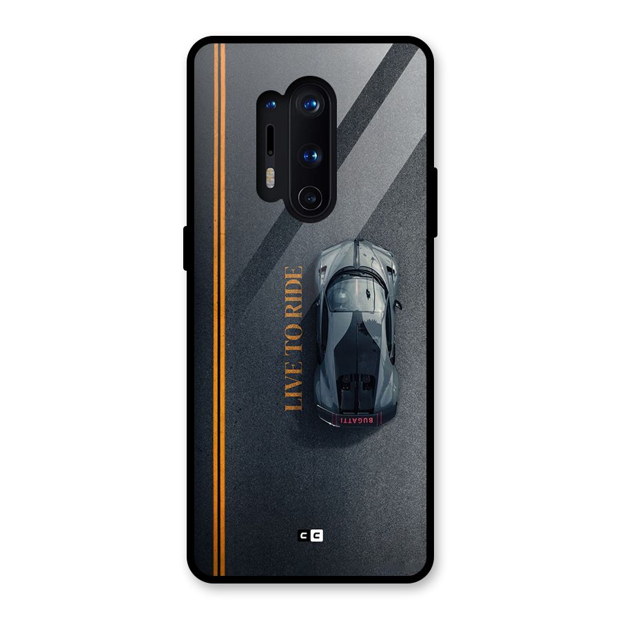 Live To Ride Glass Back Case for OnePlus 8 Pro