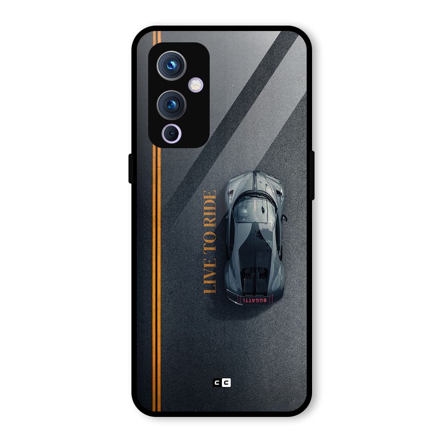 Live To Ride Glass Back Case for OnePlus 9