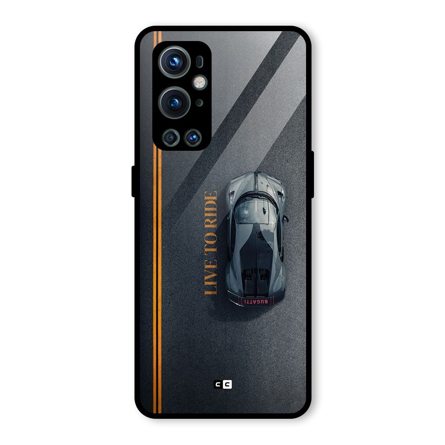 Live To Ride Glass Back Case for OnePlus 9 Pro