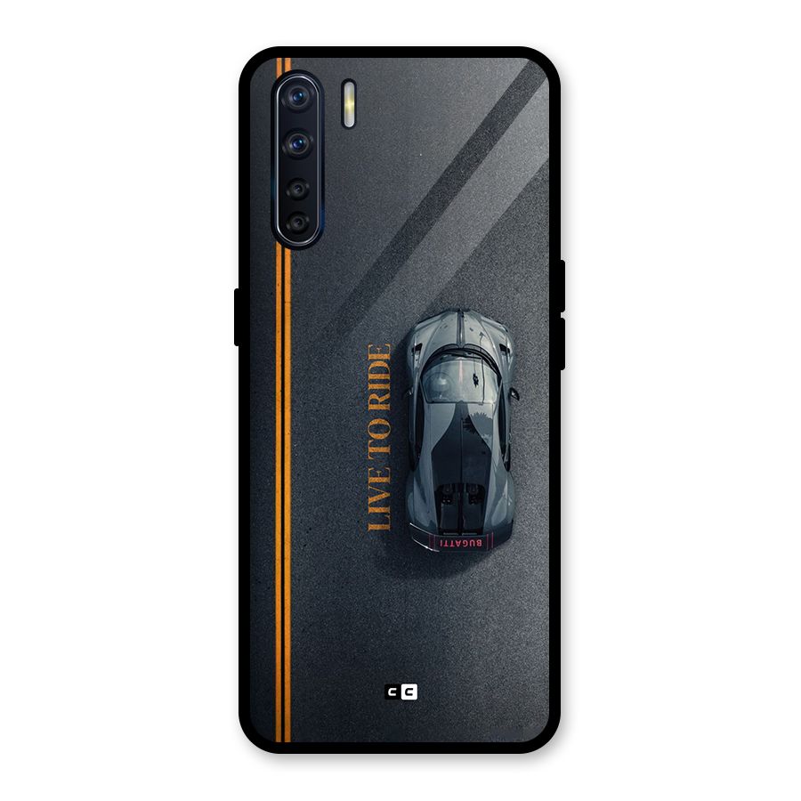 Live To Ride Glass Back Case for Oppo F15