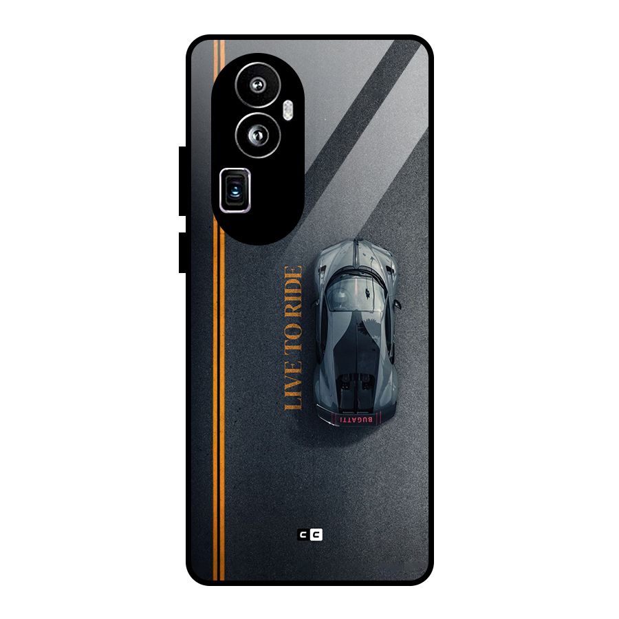 Live To Ride Glass Back Case for Oppo Reno10 Pro Plus