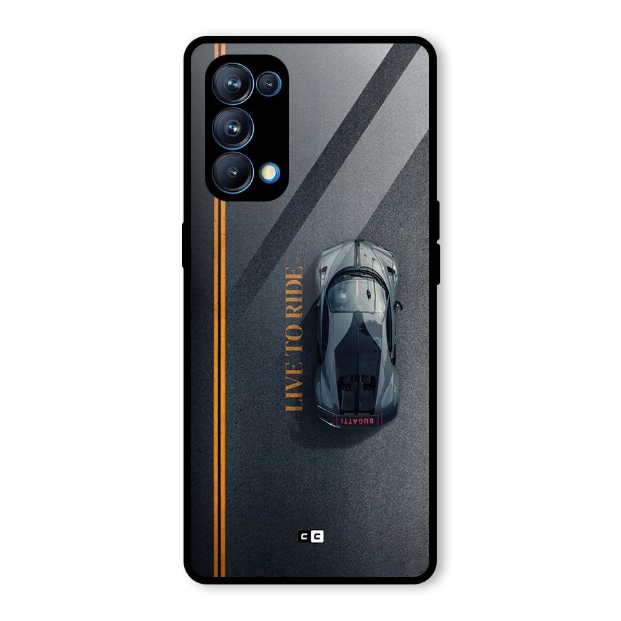 Live To Ride Glass Back Case for Oppo Reno5 Pro 5G