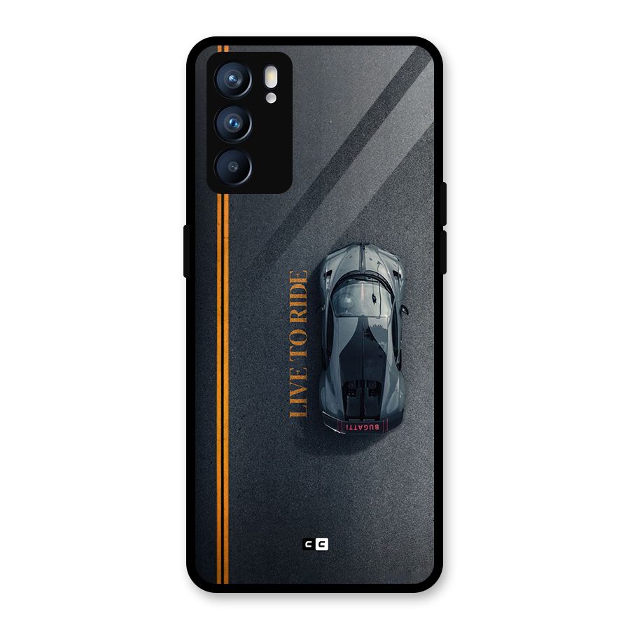 Live To Ride Glass Back Case for Oppo Reno6 5G